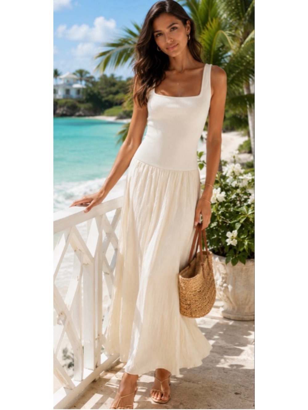 NWT Johanna Ortiz Ecru Mariner Maxi Dress Size 4